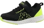 Sneaker KAPPA "HANAKO", M&auml;dchen, Gr. 27, schwarz, lime, Synthetik, Schuhe...
