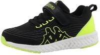 Sneaker KAPPA "HANAKO", M&auml;dchen, Gr. 27, schwarz, lime, Synthetik, Schuhe...