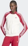 Outdoorjacke ADIDAS ORIGINALS "SST CLASSIC TRACK", Damen, Gr. XL, rot (cloud wei&szlig;,
