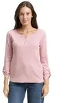 TOM TAILOR Henleyshirt mit Turn-Up-Arm
