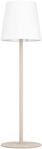 EGLO Tischleuchte "Fiorana Nachttischlampe, Tischlampe in beige und wei&szlig;, E14,