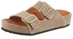 Pantolette VERBENAS "ELENA SERRAJE PASADO", Damen, Gr. 37, beige, Veloursleder,