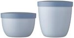 Mepal Lunchbox "Snackpots Ellipse 350 & 500 ml 2er Set" Sp&uuml;lmaschinengeeignet,