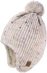 Strickm&uuml;tze MAXIMO, Jungen, Gr. 49, beige (beigemeliert), Strick, Materialmix,