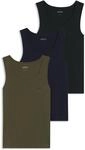 Tanktop BOSS "3P RibClassic BOSS ONE", Herren, Gr. M, open miscellaneous 976,