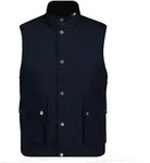 Steppweste GANT "Steppweste CLASSIC QUILTED VEST", Herren, Gr. L, blau,...