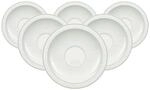 Villeroy & Boch Untertasse "Cappuccinountertassen Gray Pearl &oslash; 18,5 cm 6er Set