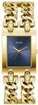 Quarzuhr GUESS "Guess HEAVY METAL", goldfarben, Armbanduhren, Damen, Quarzuhr,