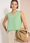 Blusentop CECIL, Damen, Gr. XL (44), gr&uuml;n (juicy lime), Web, 100% Baumwolle,