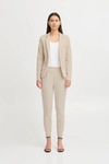 Blusenblazer ICHI "Blazer IHKATE", Damen, Gr. S, blau (doeskin), Obermaterial:...