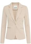 Blusenblazer ICHI "Blazer IHKATE", Damen, Gr. S, blau (doeskin), Obermaterial: 60%