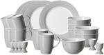 Geschirr-Set RITZENHOFF & BREKER "Fr&uuml;hst&uuml;cksservice Doppio 24er Set grau", grau,