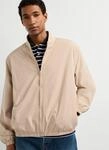Bomberjacke PEPE JEANS "BELVEDERE", Herren, Gr. L, concrete beige, Web, Obermaterial: