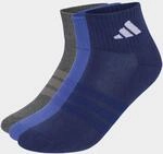 Sportsocken ADIDAS PERFORMANCE "C ESS ANK 3P", Damen, Gr. XL (46/48), dual...