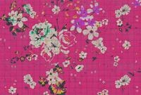 living walls Fototapete "Walls by Patel Flower Plaid 2" glatt Vlies, Wand,...