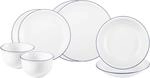 Seltmann Weiden Geschirr-Set "Einsteiger-Set Compact Blaurand 8er Set wei&szlig;-blau"