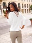 3/4 Arm-Pullover LADY "Fledermauspullover", Damen, Gr. 36, ecru, 50% Viskose,...