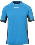 T-Shirt KEMPA "Shirt PRIME TRIKOT Kids", Jungen, Gr. 128, blau (kempablau, anthra),