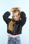 Kurzjacke KIDS ONLY "KOGELLIE SCUBA JACKET OTW", M&auml;dchen, Gr. 128, schwarz, Web,