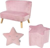 Kindersitzgruppe ROBA "Lil Sofa", bunt (rosa, mauve), Sitzm&ouml;bel-Sets, Kinder,...
