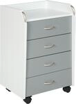 Inter Link Rollcontainer "Pronti 4 Schubladen, B&uuml;ro & Homeoffice Stauraum,
