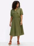 Sommerkleid SHEEGO "Kleid", Damen, Gr. 44, Normalgr&ouml;&szlig;en, gr&uuml;n (oliv,...