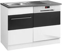 KOCHSTATION Sp&uuml;lenschrank "KS-Trient" 110 cm breit, inkl. T&uuml;r/Socke f&uuml;r