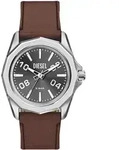 Quarzuhr DIESEL "Stinger", braun (braun, grau), Armbanduhren, Herren, Quarzuhr,