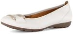 Ballerina GABOR "Sportliche Ballerina", Damen, Gr. 37, creme, Schuhe Ballerina