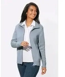 Strickjacke CASUAL LOOKS, Damen, Gr. 40, blau (eisblau), 50% Baumwolle, 50%