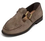 Loafer MARC O'POLO "aus weichem Veloursleder", Damen, Gr. 42, braun (faded...