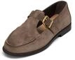 Loafer MARC O'POLO "aus weichem Veloursleder", Damen, Gr. 42, braun (faded...