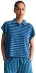 Poloshirt MARC O'POLO DENIM "aus Organic Cotton", Damen, Gr. XXS, medium blau,
