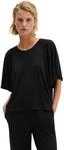 T-Shirt MARC O'POLO "aus LENZING&trade; ECOVERO&trade;", Damen, Gr. XS, schwarz,