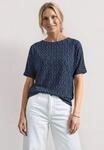 T-Shirt STREET ONE, Damen, Gr. 34, ashen blau, Stoff, 95% Viskose, 5% Elasthan,