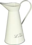 Ambiente Haus Kanne "Krug aus Emaille in Antikcreme (H) 26 cm" 1 Stk. tlg.