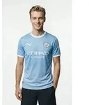 PUMA Fu&szlig;balltrikot "MCFC HOME JERSEY REPLICA" f&uuml;r Erwachsene, mit