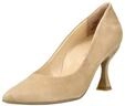 Pumps PAUL GREEN "Paul Green Pumps Veloursleder", Damen, Gr. 39, beige, Veloursleder,