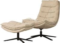 WOOOD Drehsessel "Kube mit Drehmechanismus inkl. Hocker B 74 x T 89 x H 100 cm" Hohe