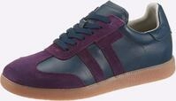 Sneaker HEINE, Damen, Gr. 36, marine, lila, Glattleder, Leder, Rindsleder,
