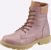 Schn&uuml;rstiefelette ANDREA CONTI, Damen, Gr. 36, rosa (mauve), Glattleder, Leder,