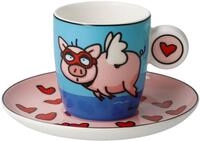Goebel Tasse "Espressotasse Ed Eck- When Pigs Fly"