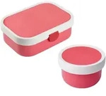 Lunchbox MEPAL "Obst- und Bentobox Campus 300 & 750 ml pink", pink, B:2cm H:2cm