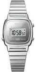 Chronograph CASIO VINTAGE, silber (edelstahlfarben), Armbanduhren, Damen,