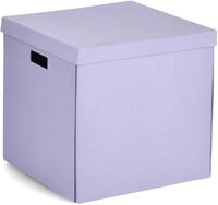 Zeller Present Aufbewahrungsbox beschriftbar, recycelter Karton
