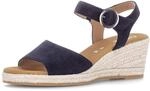 Keilsandalette GABOR "Keilsandalette", Damen, Gr. 37, blau, Schuhe
