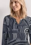 STREET ONE 3/4-Arm-Shirt Elastiksaum mit Knotendetail