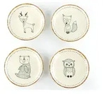 CreaTable Teller-Set "Freunde des Waldes, Teller 21 cm, 4-tlg." Teller Set,
