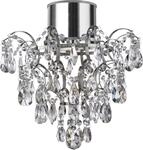 SEARCHLIGHT Deckenleuchte "Belle Chandelier - Chrome Metal & Clear Crystal",...