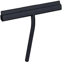 Duschabzieher WENKO "Agana", schwarz, B:25cm H:22cm L:4cm, Edelstahl, Silikon,